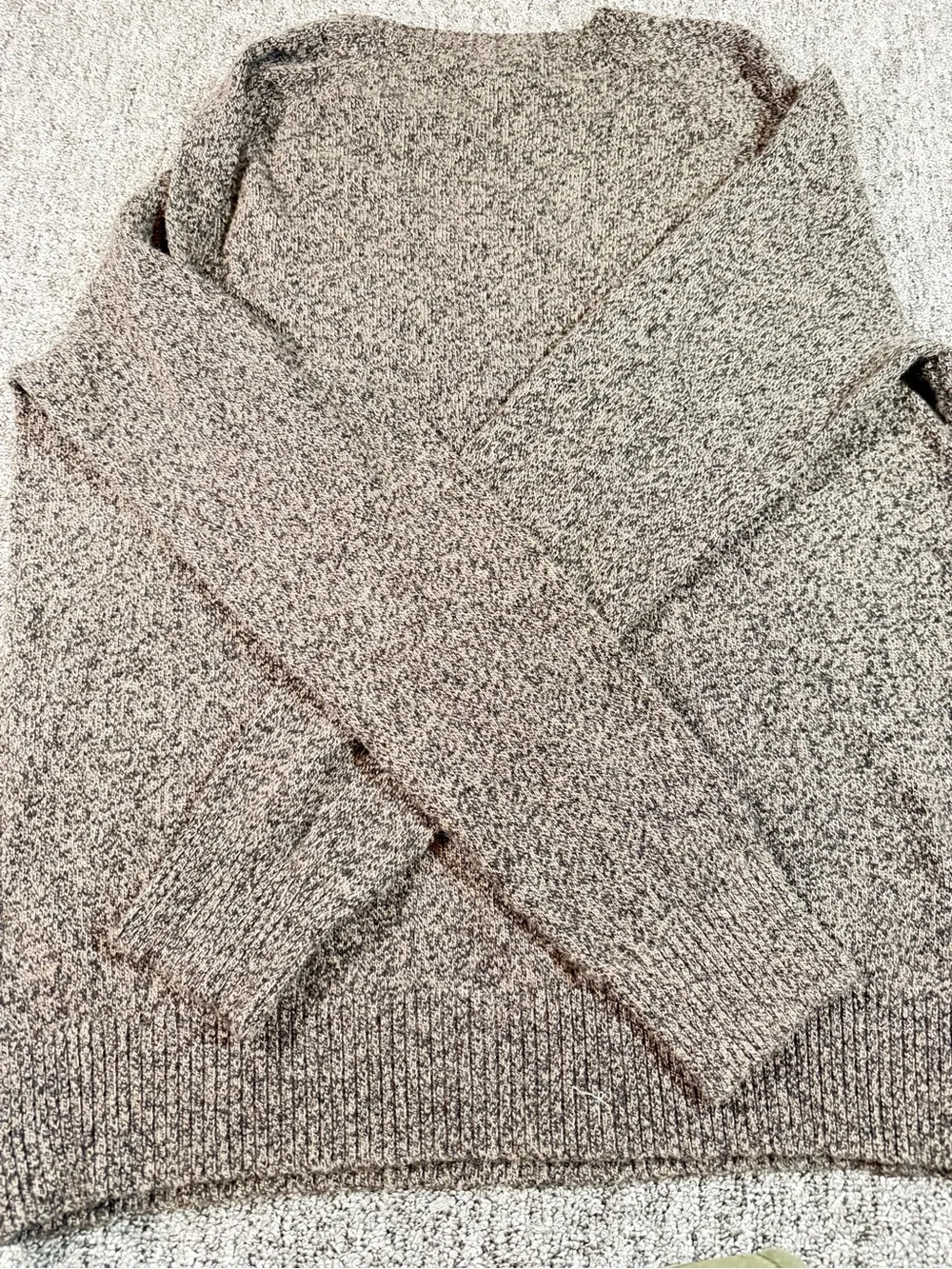 J. Crew Men’s Crewneck Sweater in Taupe Heather XL